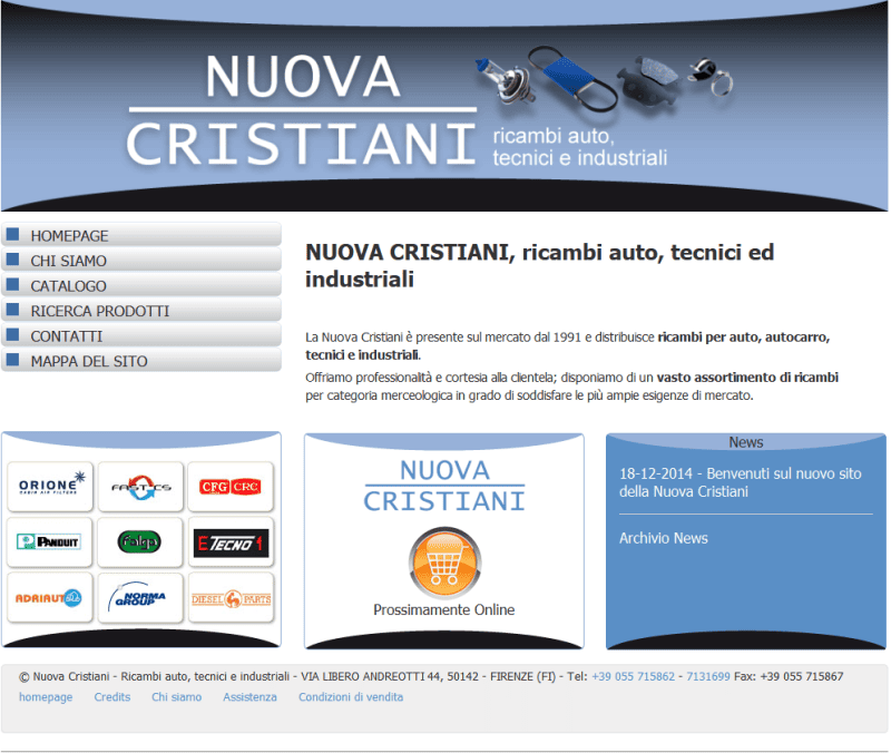 Nuova Cristiani - Ricambi auto tecnici e industriali